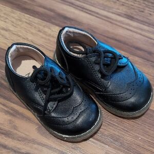 Carter's Black Kids Lace-Up Brogue Dress Shoes